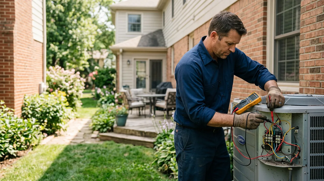 HVAC technician working near Sutherland, VA